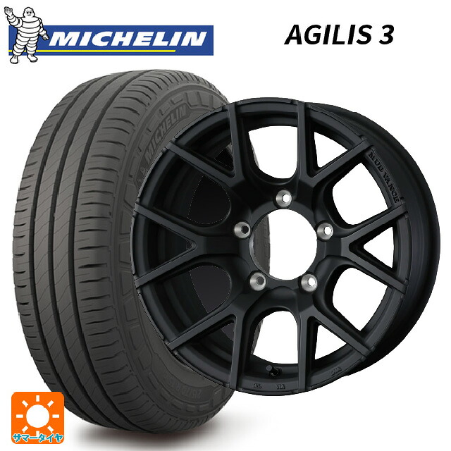 215/65R16 109/107T ミシュラン 正規品 アジリス 3 ウェッズ マッドヴァンス SD FMBK 16-6J 国産車用 サマータイヤホイール4本セット|タイヤホイール専門店コニシタイヤ