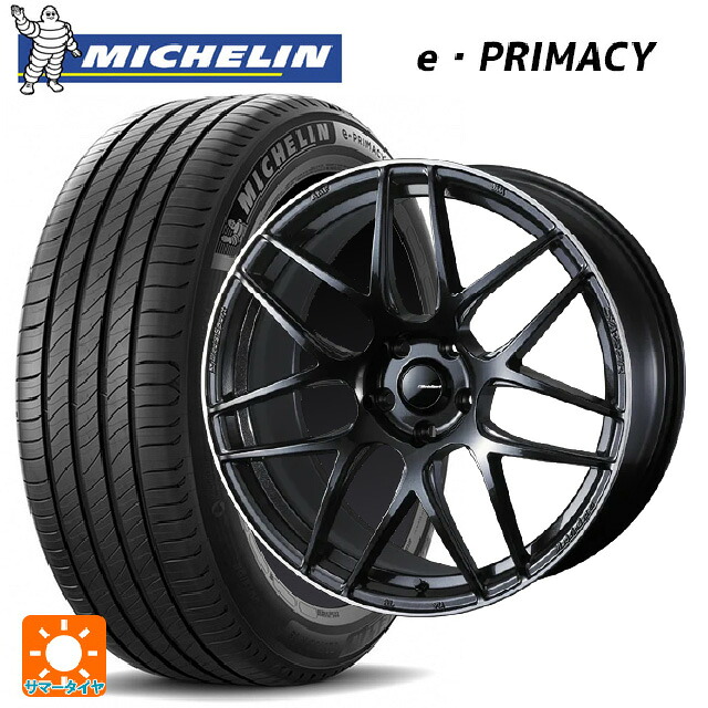 スバル フォレスター(SL系)用 235/50R19 99V ミシュラン Eプライマシー 正規品 ウェッズ ウェッズスポーツ SA27R METAL BLACK/F 新品サマータイヤホイール 4本セット