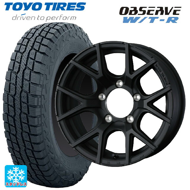 215/65R16 109/107Q トーヨー オブザーブ W/T-R ウェッズ マッドヴァンス SD FMBK 16-6J 国産車用 スタッドレスタイヤホイール4本セット｜タイヤホイール専門店コニシタイヤ