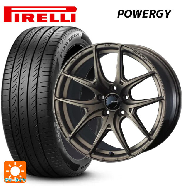 235/45R18 98Y XL ピレリ パワジー 正規品 ウェッズ ウェッズスポーツ SA 01R EJ-BRONZE2 18-8J 国産車用 サマータイヤホイール4本セット