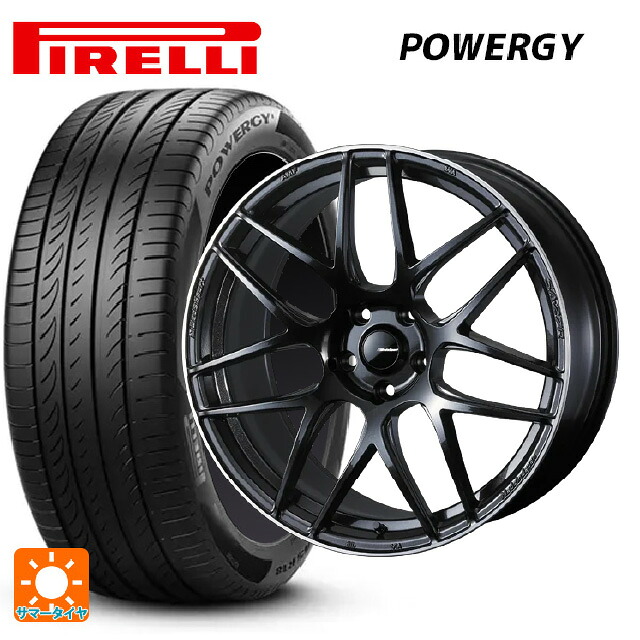 245/40R20 99Y XL ピレリ パワジー 正規品 ウェッズ ウェッズスポーツ SA27R METAL BLACK/F 20-8.5J 国産車用 サマータイヤホイール4本セット|タイヤホイール専門店コニシタイヤ