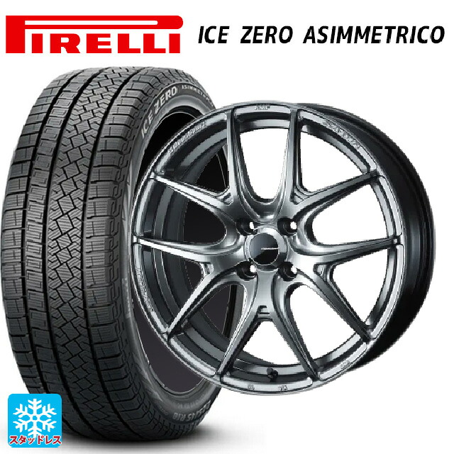 185/60R15 88H XL ピレリ アイスゼロ アシンメトリコ 正規品 # ウェッズ ウェッズスポーツ SA 01R PSB 15-6J 国産車用 スタッドレスタイヤホイール4本セット