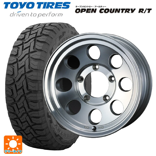 スズキ ジムニー(64系)用 215/70R16 100Q トーヨー オープンカントリー RT ブラックレター ウェッズ ジムライン タイプ2 POL 新品サマータイヤホイール 5本セット