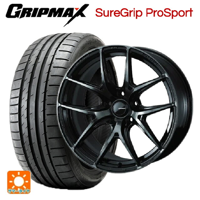 245/40R18 97Y XL グリップマックス シュアグリップ プロスポーツ ブラックレター ウェッズ ウェッズスポーツ SA 01R # WBC 18-8.5J 国産車用 サマータイヤホイール4本セット