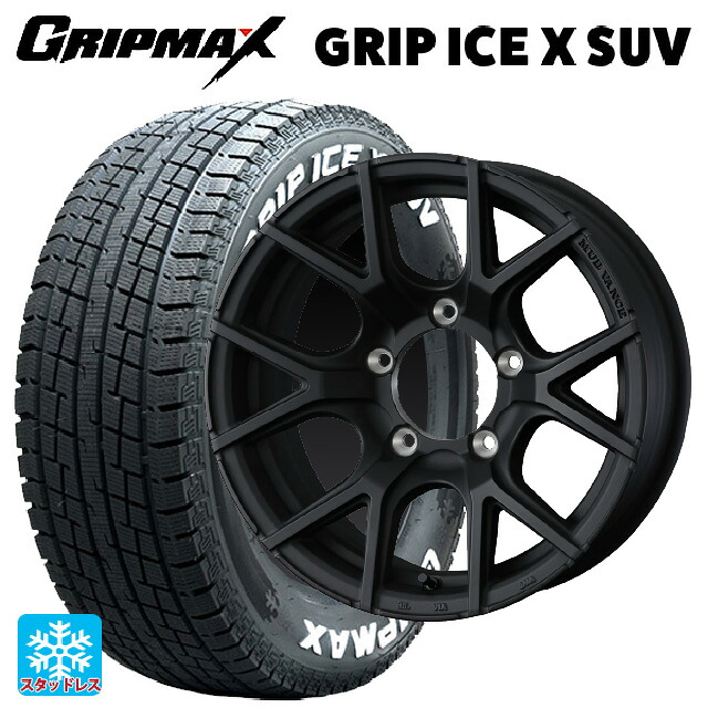 スズキ ジムニーシエラ(74系)用 215/70R16 100Q グリップマックス グリップアイスX SUV ホワイトレター ウェッズ マッドヴァンス SD FMBK 新品スタッドレスタイヤホイール 5本セット|タイヤホイール専門店コニシタイヤ