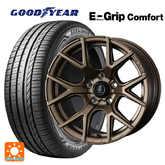 215/45R18 93W XL グッドイヤー エフィシェントグリップ コンフォート ウェッズ マッドヴァンス SD FMBR 18-7.5J 国産車用 サマータイヤホイール4本セット