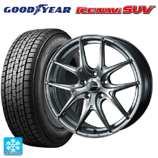 235/65R18 106Q グッドイヤー アイスナビ SUV # ウェッズ ウェッズスポーツ SA 01R # PSB 18-8.5J 国産車用 スタッドレスタイヤホイール4本セット|タイヤホイール専門店コニシタイヤ