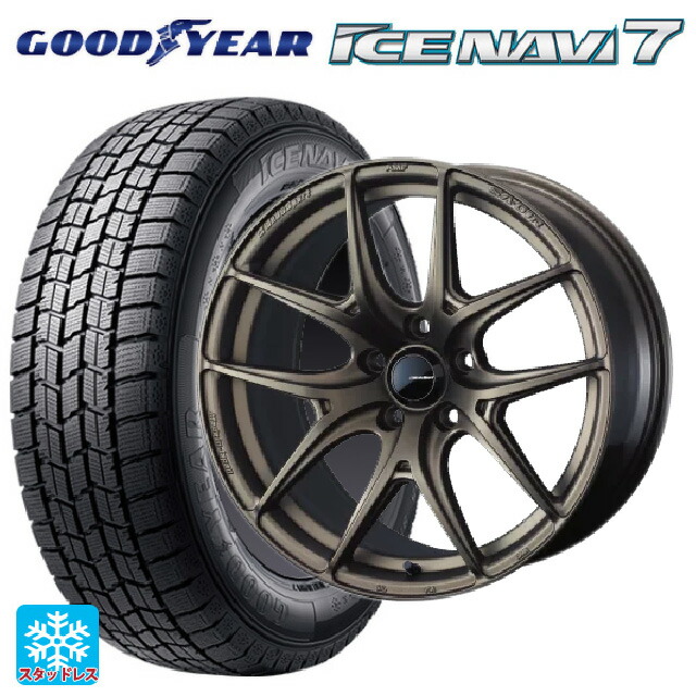 235/50R18 97Q グッドイヤー アイスナビ7(数量限定) # ウェッズ ウェッズスポーツ SA 01R # EJ-BRONZE2 18-8.5J 国産車用 スタッドレスタイヤホイール4本セット|タイヤホイール専門店コニシタイヤ