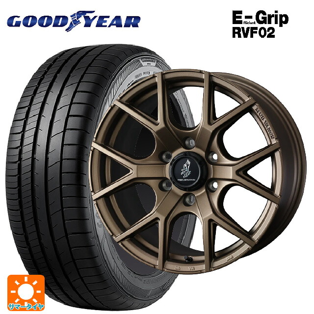 215/65R16 98H グッドイヤー エフィシェントグリップ RVF02 ウェッズ マッドヴァンス SD FMBR 16-6J 国産車用 サマータイヤホイール4本セット