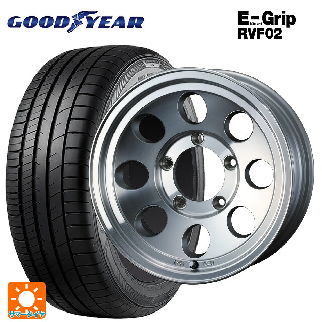 215/65R16 98H グッドイヤー エフィシェントグリップ RVF02 ウェッズ ジムライン タイプ2 POL 16-5.5J 国産車用 サマータイヤホイール4本セット