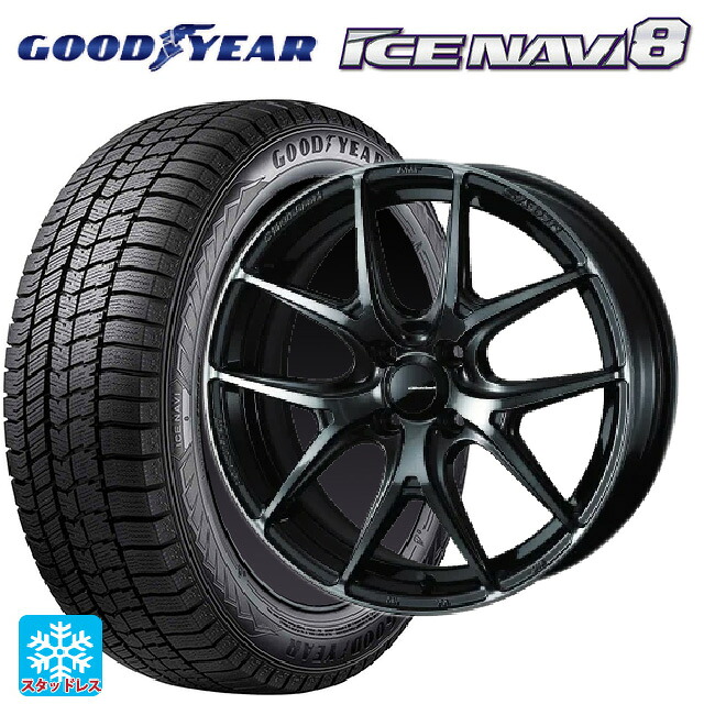 165/65R15 81Q グッドイヤー アイスナビ8 # ウェッズ ウェッズスポーツ SA 01R WBC 15-6J 国産車用 スタッドレスタイヤホイール4本セット