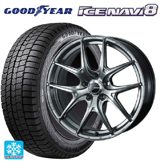 225/55R19 99Q グッドイヤー アイスナビ8 ウェッズ ウェッズスポーツ SA 01R PSB 19-8.5J 国産車用 スタッドレスタイヤホイール4本セット