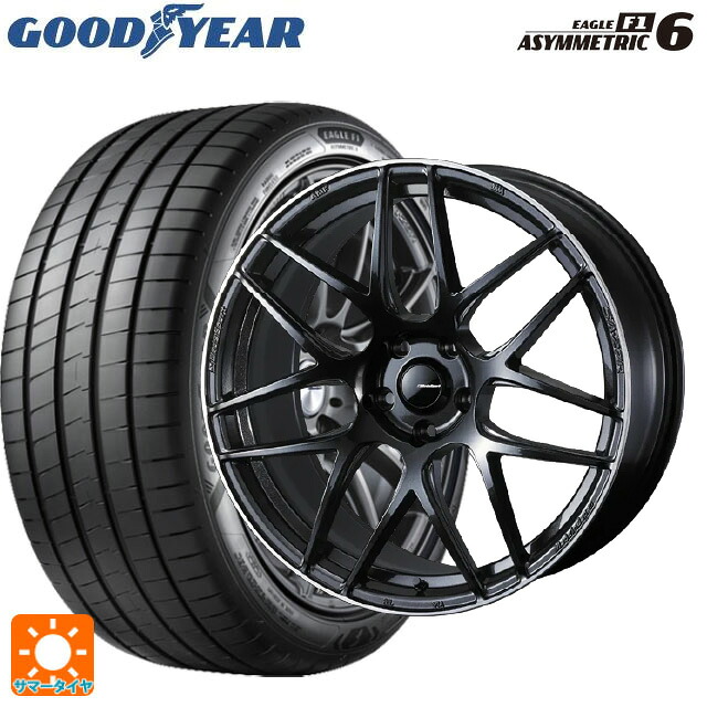 235/35R19 91Y XL グッドイヤー イーグル F1 アシメトリック6 ウェッズ ウェッズスポーツ SA27R METAL BLACK/F 19-8.5J 国産車用 サマータイヤホイール4本セット