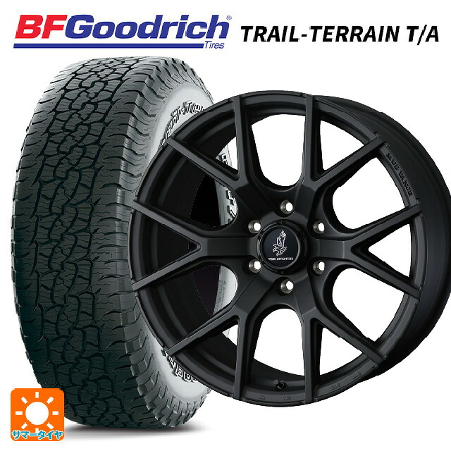 トヨタ ランドクルーザープラド(150系)用 265/65R17 112T BFグッドリッチ トレイルテレーン T/A ホワイトレター 正規品 ウェッズ マッドヴァンス SD FMBK 新品サマータイヤホイール 4本セット