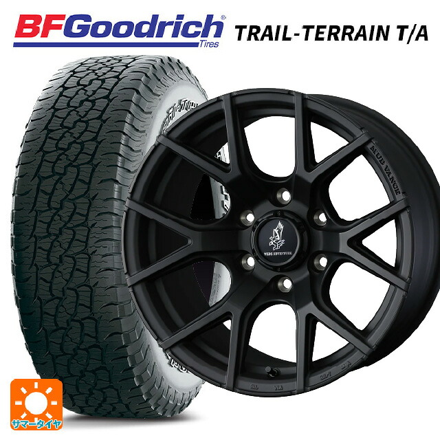 トヨタ ランドクルーザー300(300系)用 275/65R18 116T BFグッドリッチ トレイルテレーン T/A ホワイトレター 正規品 ウェッズ マッドヴァンス SD FMBK 新品サマータイヤホイール 4本セット