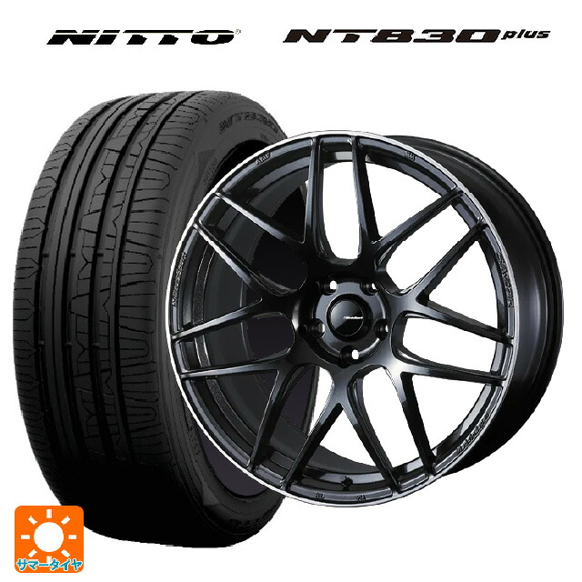 2024年製 235/35R19 91W ニットー NT830 プラス ウェッズ ウェッズスポーツ SA27R METAL BLACK/F 19-8.5J 国産車用 サマータイヤホイール4本セット｜タイヤホイール専門店コニシタイヤ 141,760円