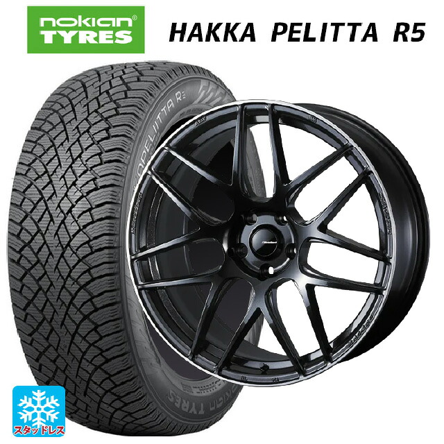 トヨタ アルファード(30系)用 245/40R20 99T XL ノキアン ハッカペリッタR5 ウェッズ ウェッズスポーツ SA27R METAL BLACK/F 新品スタッドレスタイヤホイール 4本セット