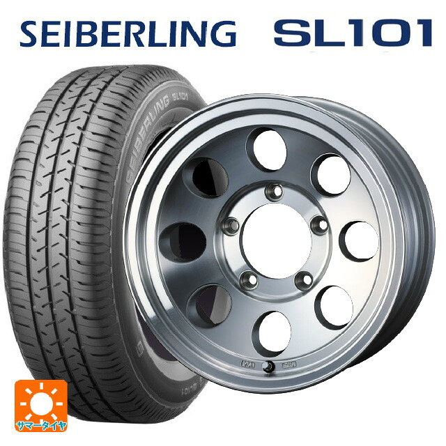215/65R16 98S セイバーリング セイバーリング SL101(ブリヂストン工場生産） ウェッズ ジムライン タイプ2 POL 16-6J 国産車用 サマータイヤホイール4本セット