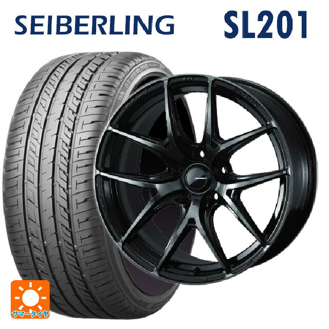 215/45R17 91W XL セイバーリング セイバーリング SL201(ブリヂストン工場生産) ウェッズ ウェッズスポーツ SA 01R WBC 17-7J 国産車用 サマータイヤホイール4本セット|タイヤホイール専門店コニシタイヤ