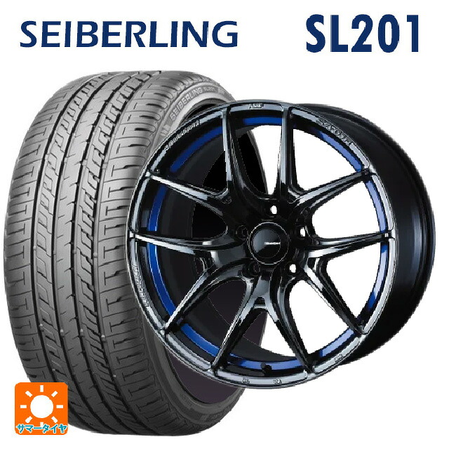 スズキ スイフトスポーツ(ZC33S)用 215/35R18 84W XL セイバーリング セイバーリング SL201(ブリヂストン工場生産） ウェッズ ウェッズスポーツ SA 01R BLC2 新品サマータイヤホイール 4本セット｜タイヤホイール専門店コニシタイヤ 156,455円
