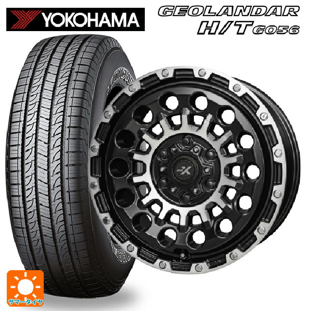 トヨタ ランドクルーザー300(300系)用 265/65R18 112T ヨコハマ ジオランダー H/T G056 ブラックレター 正規品 # 共豊 PPX GX14 マットブラッククリア×ポリッシュ 新品サマータイヤホイール 4本セット 118,800円