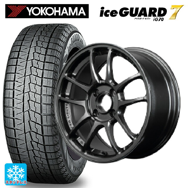 2025年製 185/60R15 84Q ヨコハマ アイスガード7(IG70) # レイズ グラムライツ 57IR 6XZ 15-7J 国産車用 スタッドレスタイヤホイール4本セット