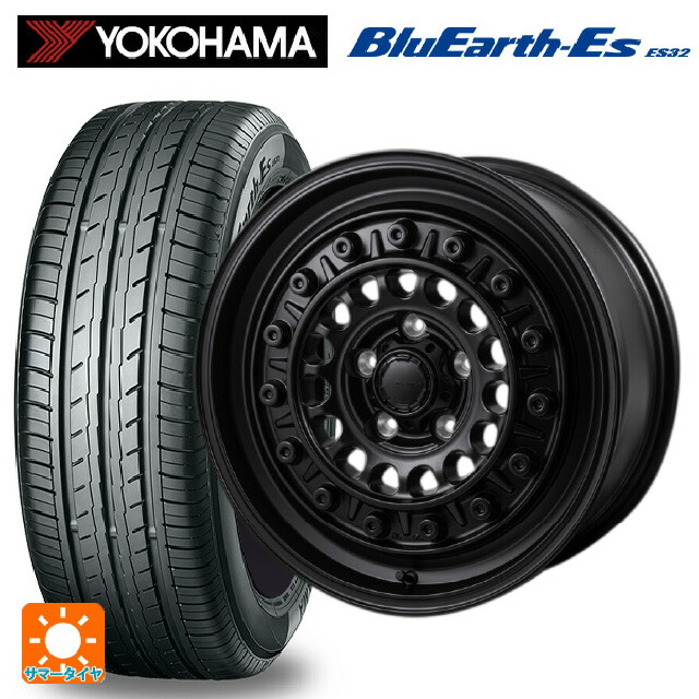 215/45R17 91V ヨコハマ ブルーアースEs ES32 # ジャパン三陽 ハイブロック ターマー サテンブラック 17-7.5J 国産車用 サマータイヤホイール4本セット|タイヤホイール専門店コニシタイヤ
