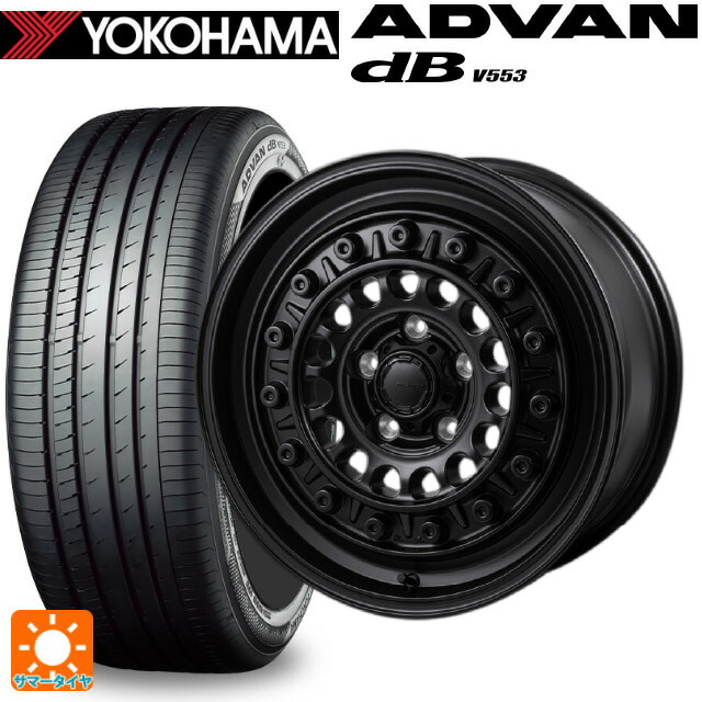 トヨタ アルファード(30系)用 225/60R17 99H ヨコハマ アドバンデシベル V553 正規品 ジャパン三陽 ハイブロック ターマー サテンブラック 新品サマータイヤホイール 4本セット 108,145円