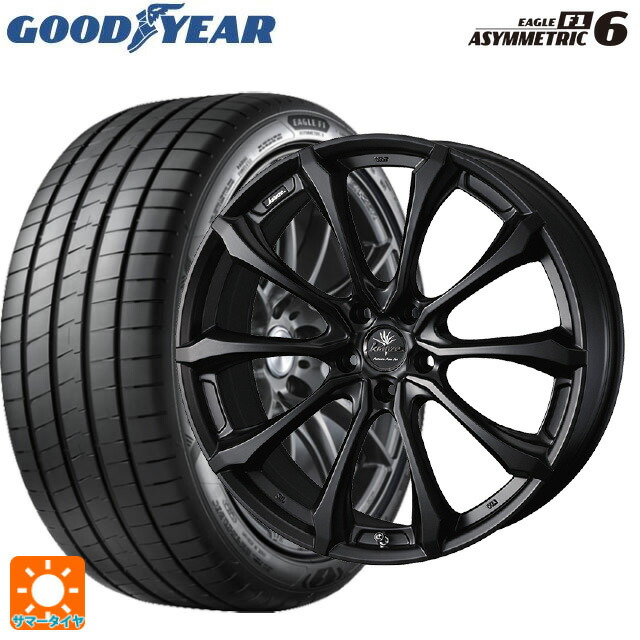 225/40R18 92Y XL グッドイヤー イーグル F1 アシメトリック6 ウェッズ クレンツェ ヴェルサム 030 エボ マットブラック 18-7.5J 国産車用 サマータイヤホイール4本セット|タイヤホイール専門店コニシタイヤ