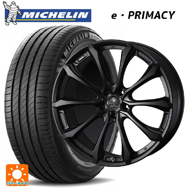 トヨタ アルファード(30系)用 235/50R18 101Y XL ミシュラン 正規品 Eプライマシー ウェッズ クレンツェ ヴェルサム 030 エボ マットブラック 新品サマータイヤホイール 4本セット