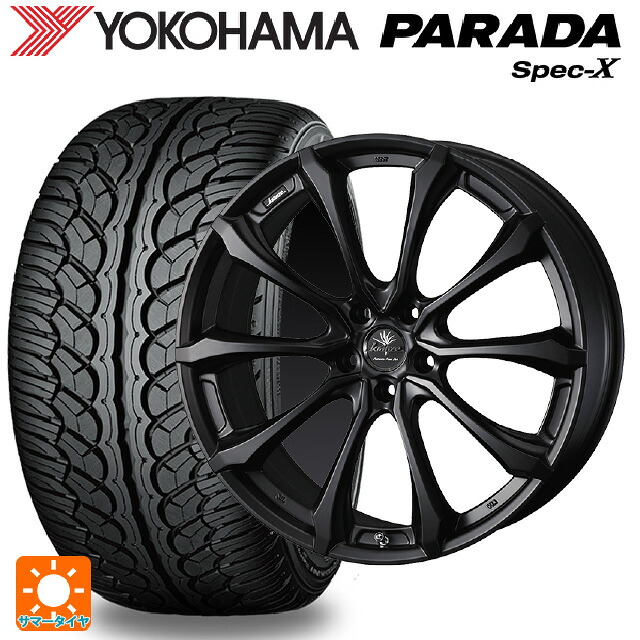 235/60R18 103V ヨコハマ パラダ PA02 ウェッズ クレンツェ ヴェルサム 030 エボ マットブラック 18-7.5J 国産車用 サマータイヤホイール4本セット|タイヤホイール専門店コニシタイヤ