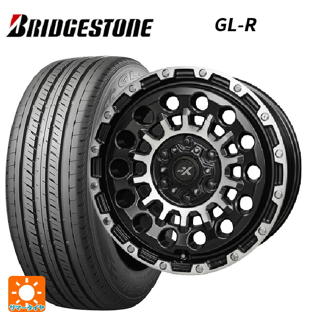 215/65R16 109/107R ブリヂストン GL-R 正規品 共豊 PPX GX14 マットブラッククリア×ポリッシュ 16-6.5J 国産車用 サマータイヤホイール4本セット|タイヤホイール専門店コニシタイヤ