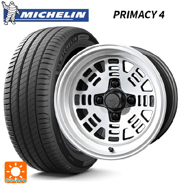 185/60R15 88H XL ミシュラン 正規品 プライマシー4 共豊 ファットレース FZ01 NICKEL 15-7J 国産車用 サマータイヤホイール4本セット