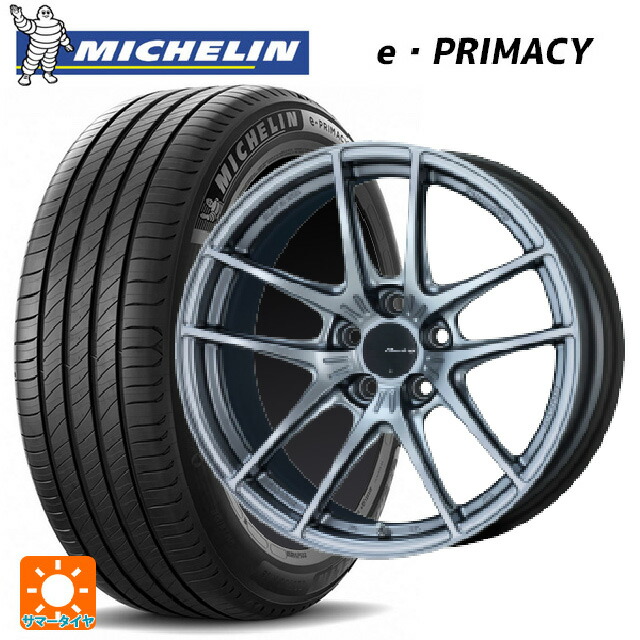 215/45R18 89W ミシュラン 正規品 Eプライマシー エンケイ レーシング NVR5 SS 18-8J 国産車用 サマータイヤホイール4本セット