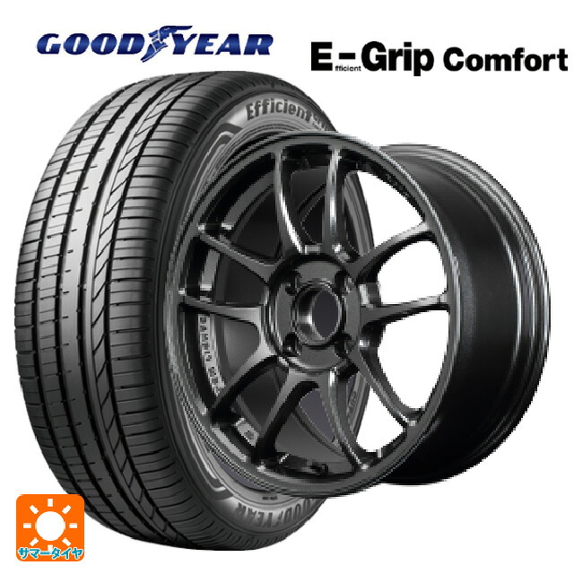 185/60R15 84H グッドイヤー エフィシェントグリップ コンフォート レイズ グラムライツ 57IR 6XZ 15-7J 国産車用 サマータイヤホイール4本セット｜タイヤホイール専門店コニシタイヤ