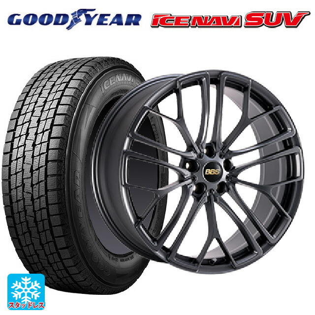 マツダ CX-80(KL5/KL3系)用 2025年製 235/60R18 107Q XL グッドイヤー アイスナビ SUV # BBS RE-X MGR 新品スタッドレスタイヤホイール 4本セット