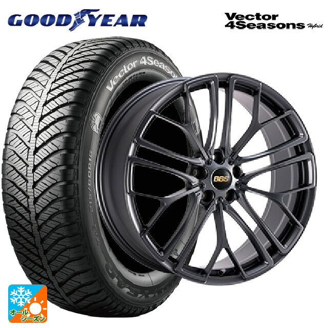 トヨタ アルファード(30系)用 235/50R18 101H XL グッドイヤー ベクターフォーシーズンズ ハイブリッド BBS RE-X MGR 新品オールシーズンタイヤホイール 4本セット