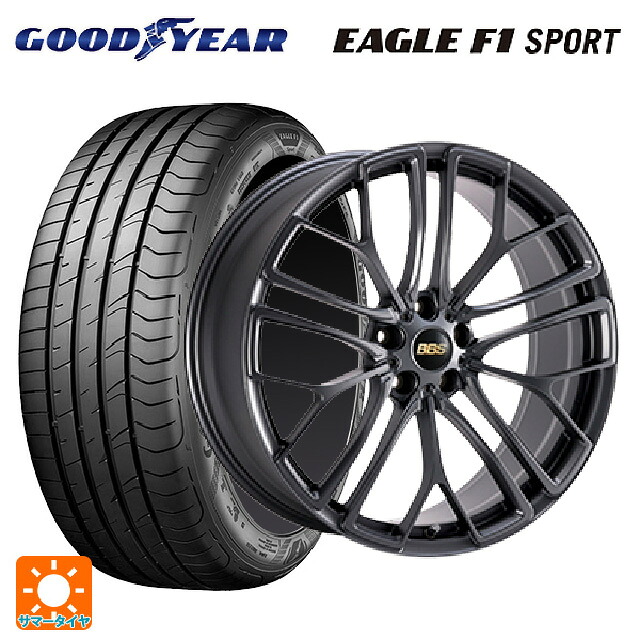 2024年製 215/45R18 93W XL グッドイヤー イーグルF1 スポーツ BBS RE-X MGR 18-7.5J 国産車用 サマータイヤホイール4本セット