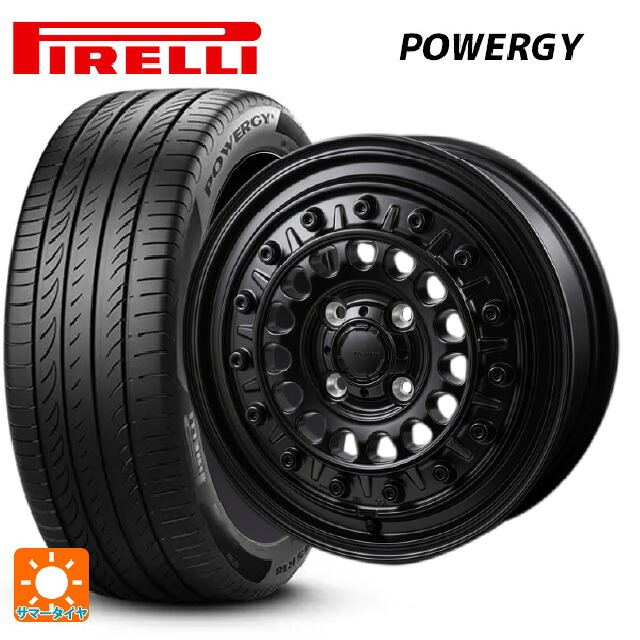 195/65R15 91V ピレリ パワジー 正規品 ジャパン三陽 ハイブロック ターマー サテンブラック 15-5.5J 国産車用 サマータイヤホイール4本セット｜タイヤホイール専門店コニシタイヤ