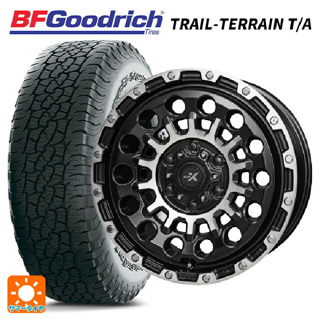 レクサス GX(250系)用 265/65R18 114T BFグッドリッチ トレイルテレーン T/A ホワイトレター 正規品 共豊 PPX GX14 マットブラッククリア×ポリッシュ 新品サマータイヤホイール 4本セット