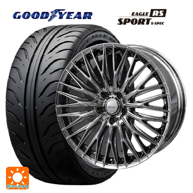225/40R18 88W グッドイヤー イーグル RS スポーツ S-スペック ジャパン三陽 ワーウィック クライヴァー SPT 18-7.5J 国産車用 サマータイヤホイール4本セット