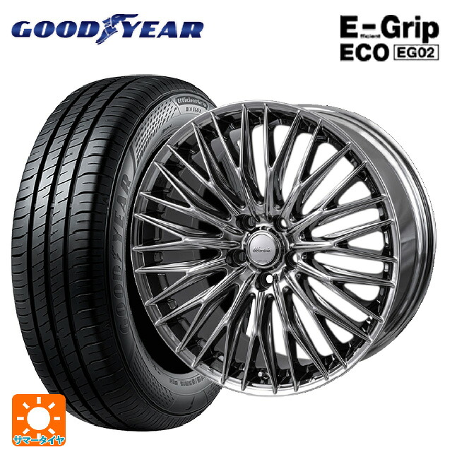 225/45R18 95W XL グッドイヤー エフィシェントグリップ エコ EG02 ジャパン三陽 ワーウィック クライヴァー SPT 18-7.5J 国産車用 サマータイヤホイール4本セット