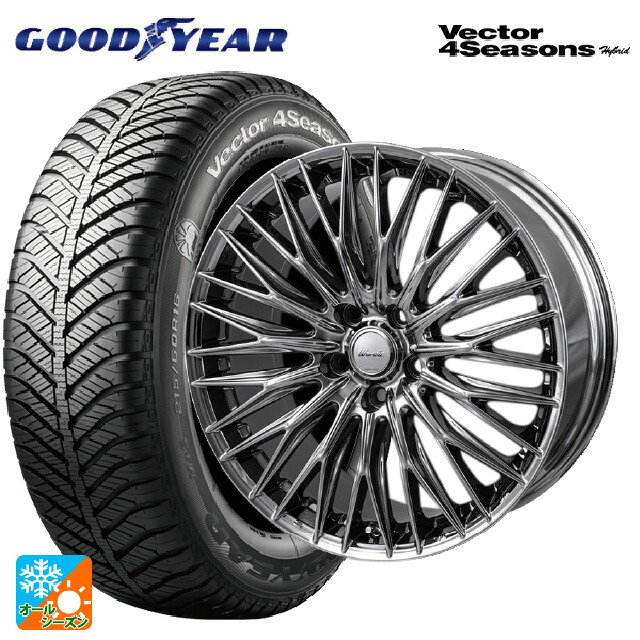 215/50R18 92H グッドイヤー ベクターフォーシーズンズ ハイブリッド ジャパン三陽 ワーウィック クライヴァー SPT 18-7.5J 国産車用 オールシーズンタイヤホイール4本セット｜タイヤホイール専門店コニシタイヤ