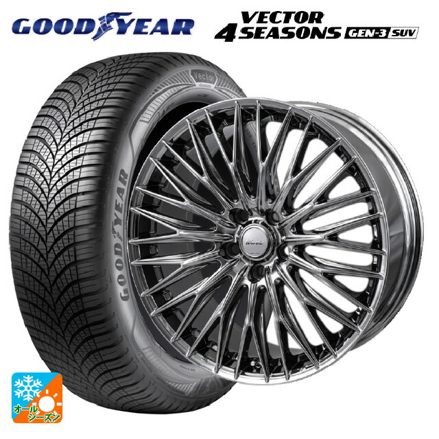 235/65R18 110V XL グッドイヤー ベクター4シーズンズ ジェン3 SUV ジャパン三陽 ワーウィック クライヴァー SPT 18-7.5J 国産車用 オールシーズンタイヤホイール4本セット