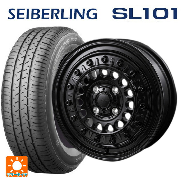 175/65R14 82S セイバーリング セイバーリング SL101(ブリヂストン工場生産) ジャパン三陽 ハイブロック ターマー サテンブラック 14-5J 国産車用 サマータイヤホイール4本セット|タイヤホイール専門店コニシタイヤ