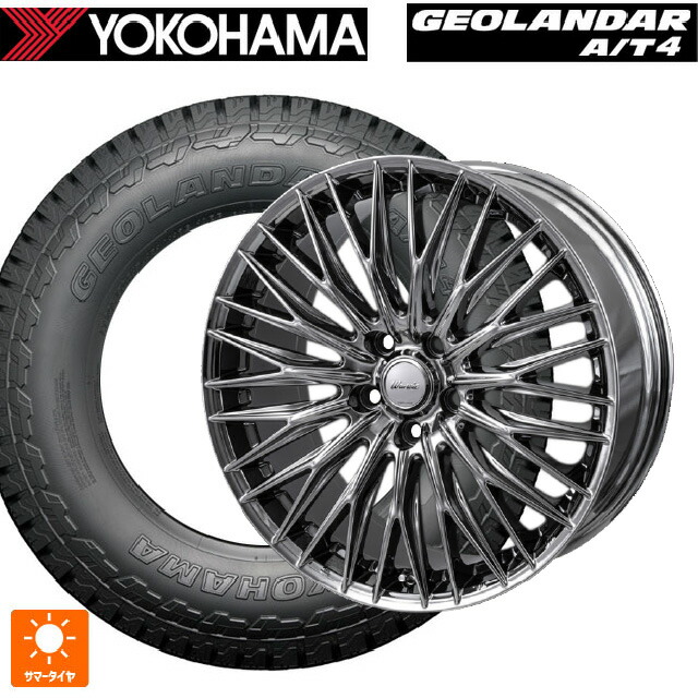 トヨタ bZ4X(11/15系)用 235/60R18 107H XL ヨコハマ ジオランダー AT4 G018 ブラックレター 正規品 ジャパン三陽 ワーウィック クライヴァー SPT 新品サマータイヤホイール 4本セット