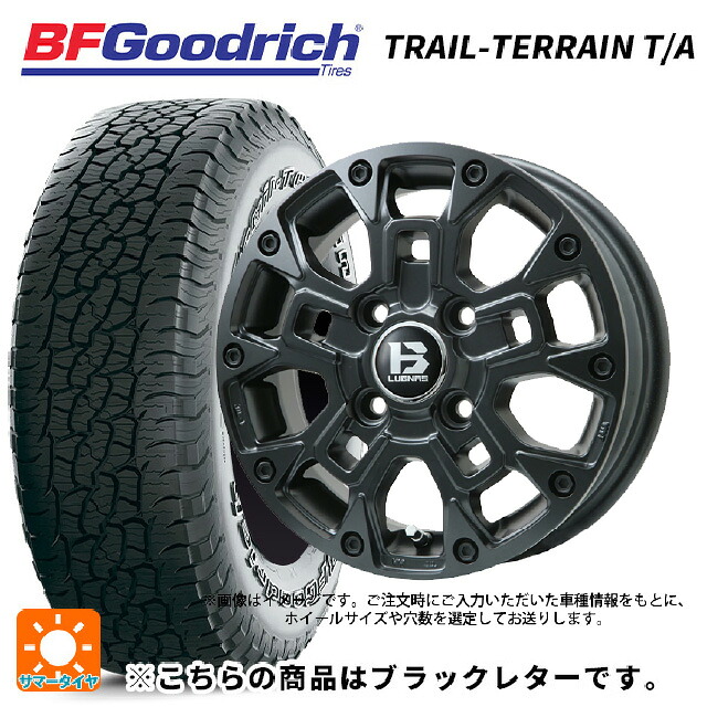 225/60R18 100H BFグッドリッチ トレイルテレーン T/A ブラックレター 正規品 ビックウェイ ビーラグナス ビーアールディー マットブラック 18-7.5J 国産車用 サマータイヤホイール4本セット