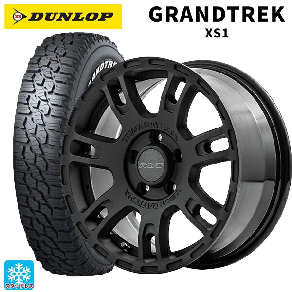 2024年製 215/70R16 100/97N ダンロップ グラントレックXS1 ホワイトレター # レイズ チームデイトナ D207 BZZ 16-7J 国産車用 スタッドレスタイヤホイール4本セット