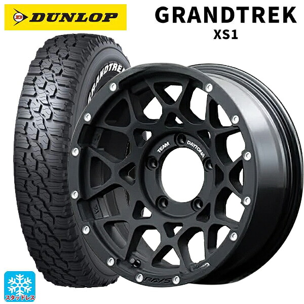 2024年製 215/70R16 100/97N ダンロップ グラントレックXS1 ホワイトレター # レイズ チームデイトナ M8 N2 16-6J 国産車用 スタッドレスタイヤホイール4本セット