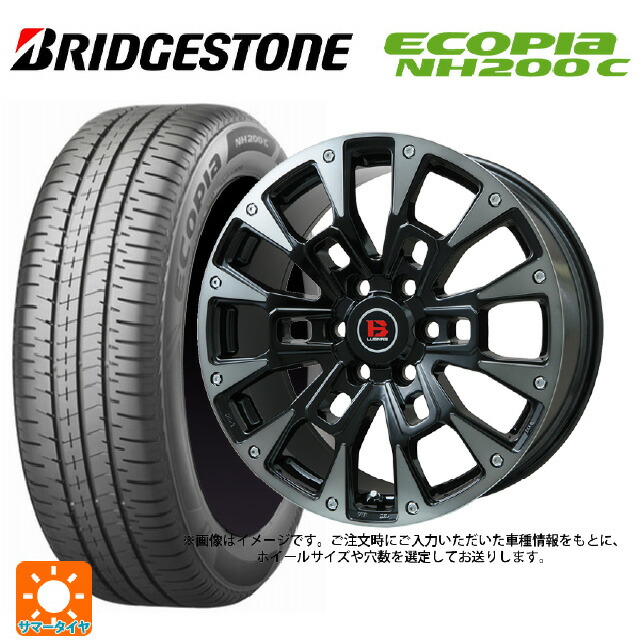165/60R14 75H ブリヂストン エコピア NH200C 正規品 ビックウェイ ビーラグナス ビーアールディー ブラックポリッシュ/ブラッククリア 14-4.5J 国産車用 サマータイヤホイール4本セット